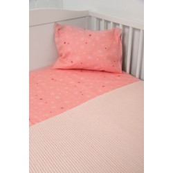 BIOKARPET Naf Naf Little Hello Star 304 - Pink Baby pique blanket