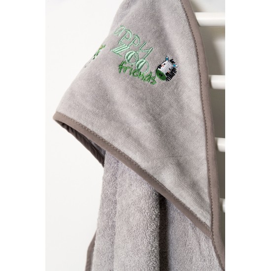 BIOKARPET Naf Naf Little Zoo 301 - White Baby bathrobe