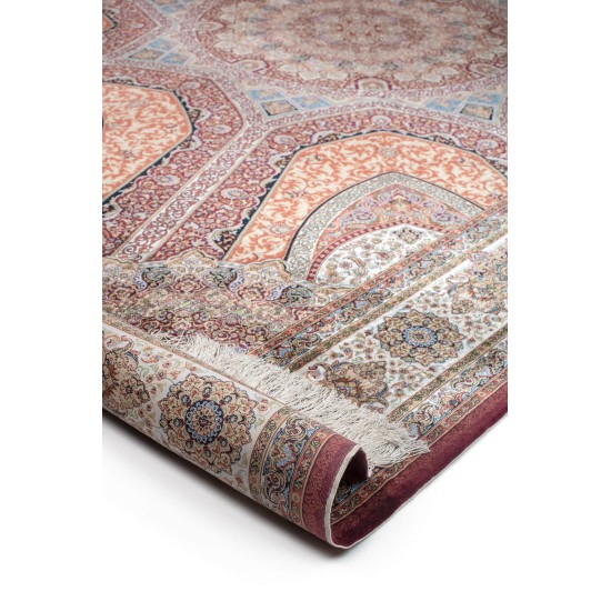 Classic machine carpet BIOKARPET Qum 2039 - Bordo