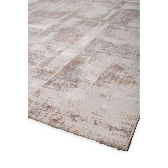 Modern machine carpet BIOKARPET Lisboa D194T - White SH D Grey