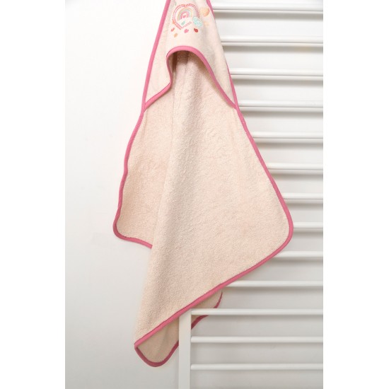 BIOKARPET Naf Naf Little Hearts 302 - Pink Baby bathrobe