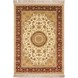 ΚΛΑΣΙΚΟ ΧΑΛΙ BIOKARPET ISFAHAN-2438A-Cream-Red ΚΛΑΣΙΚΟ ΧΑΛΙ BIOKARPET ISFAHAN-2438A-Cream-Red