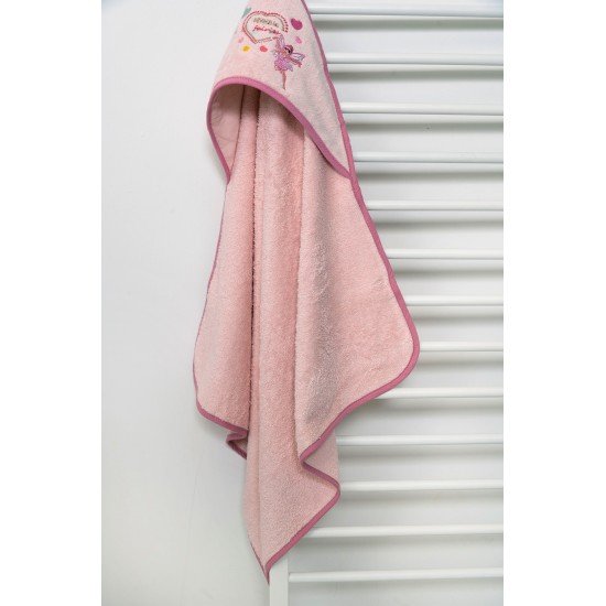 BIOKARPET Naf Naf Little Fairies 303 - Somon Pink Baby bathrobe