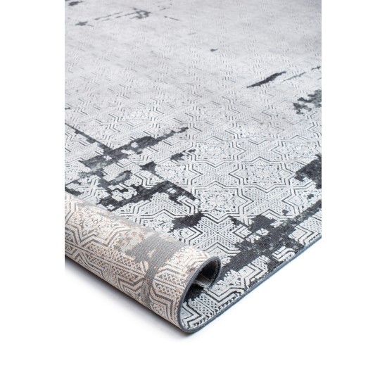 Modern machine carpet BIOKARPET Chagall 7564A - S. Anthracite White