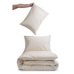 Set Duvet Cover Biokarpet HOME VIEW Ecru Beige Set Duvet Cover Biokarpet HOME VIEW Ecru Beige