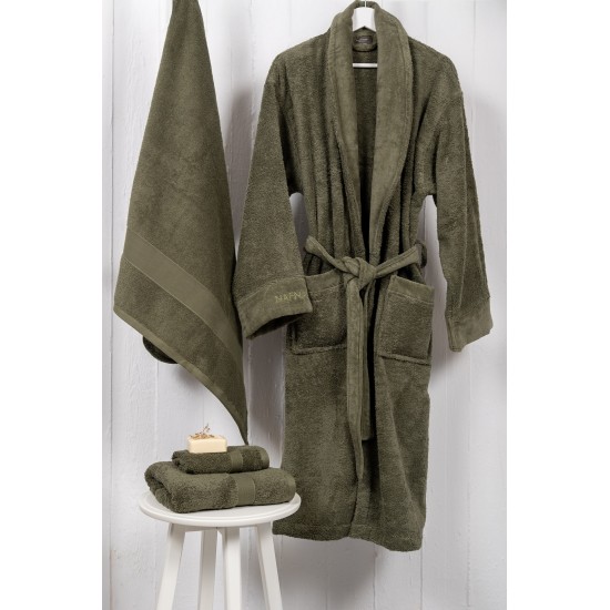 Naf Naf Bonjour Bathrobes - Olive Green Naf Naf Bonjour Bathrobes - Olive Green