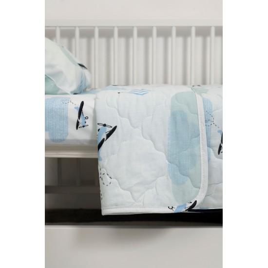 BIOKARPET Naf Naf Little Ballons 305 - Blue Bedspread