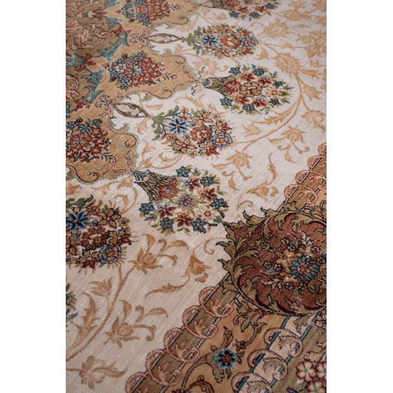 Classic machine carpet BIOKARPET Qum 2198I - Cream Gold