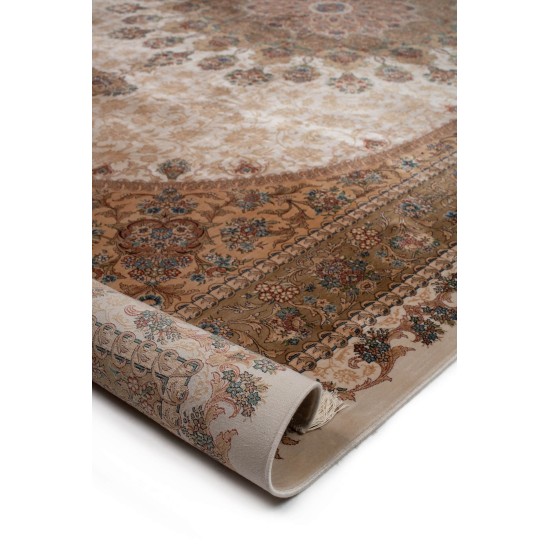 Classic machine carpet BIOKARPET Qum 2198I - Cream Gold
