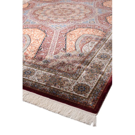 Classic machine carpet BIOKARPET Qum 2039 - Bordo