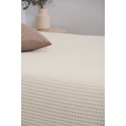 BLANKET PIQUE NAF NAF Cotton Waffle Pique Cream
