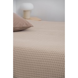 BLANKET PIKE NAF NAF Cotton Waffle Pique Beige BLANKET PIKE NAF NAF Cotton Waffle Pique Beige
