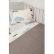 BIOKARPET Naf Naf Little Ballons 305 - White Grey baby pique bedspread