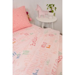 BIOKARPET Naf Naf Hello 354 - Pink set sheets