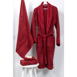 Naf Naf Bonjour Bathrobes - Deep Red Naf Naf Bonjour Bathrobes - Deep Red