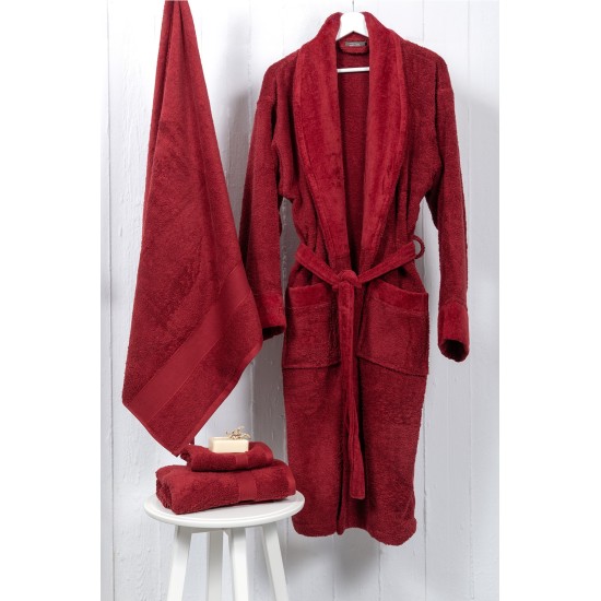 Naf Naf Bonjour Bathrobes - Deep Red Naf Naf Bonjour Bathrobes - Deep Red