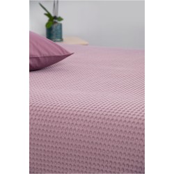 BLANKET PIQUE NAF NAF Cotton Waffle Pique Purple