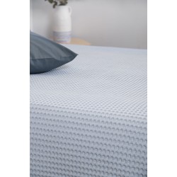 BLANKET PIKE NAF NAF Cotton Waffle Pique Blue