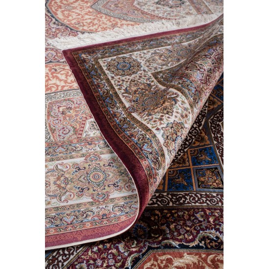 Classic machine carpet BIOKARPET Qum 2039 - Bordo