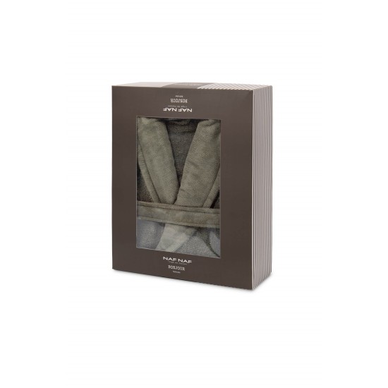 Naf Naf Bonjour Bathrobes - Olive Green Naf Naf Bonjour Bathrobes - Olive Green