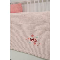 BIOKARPET Naf Naf Little Hello Star 304 - Pink Baby pique blanket