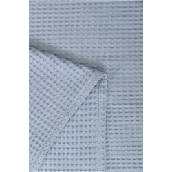 BLANKET PIKE NAF NAF Cotton Waffle Pique Blue