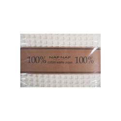 BLANKET PIQUE NAF NAF Cotton Waffle Pique Cream