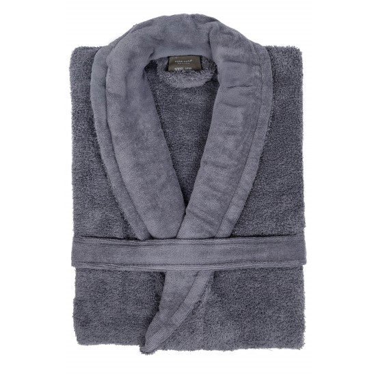 Naf Naf Bonjour Bathrobes - Dk Grey Naf Naf Bonjour Bathrobes - Dk Grey