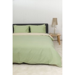Set Duvet Cover Biokarpet HOME VIEW Lime Ecru