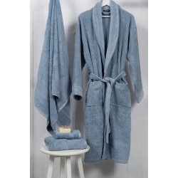 Naf Naf Bonjour Bathrobes - Ciel Naf Naf Bonjour Bathrobes - Ciel
