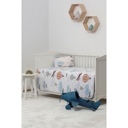 BIOKARPET Naf Naf Little Ballons 305 - White Grey Blanket