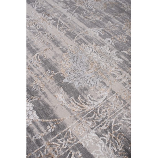 MODERN CARPET BIOKARPET Cresset 6024A - S Grey P Gold