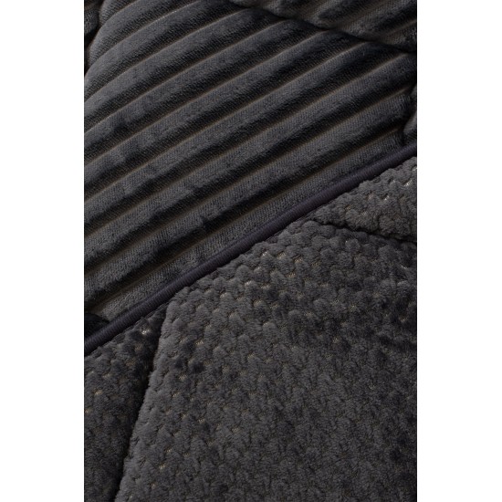 Κουβερτοπάπλωμα NAF NAF PREMIUM FURY BLANKET Dark Grey