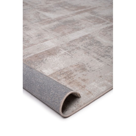 Modern machine carpet BIOKARPET Lisboa D194T - White SH D Grey