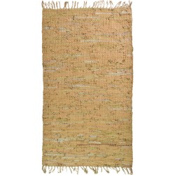 BIOKARPET Leather Solid Rug Buff
