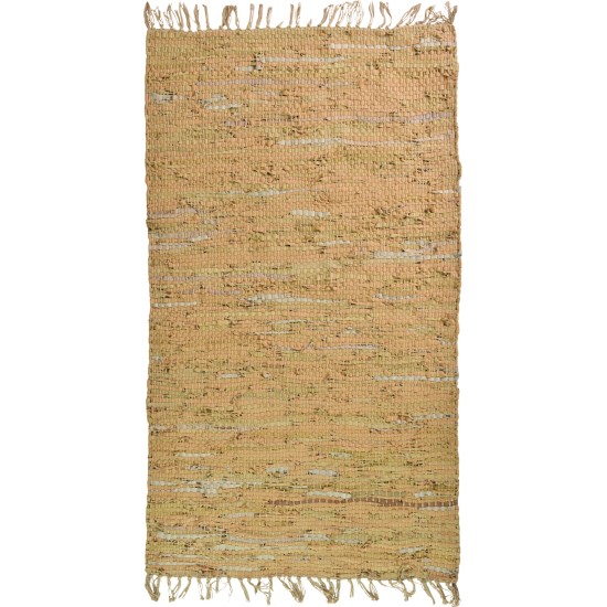 BIOKARPET Leather Solid Rug Buff