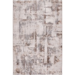Modern machine carpet BIOKARPET Lisboa D194T - White SH D Grey