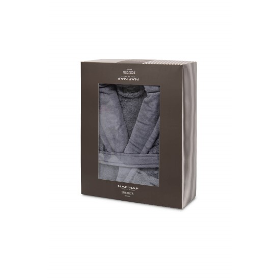 Naf Naf Bonjour Bathrobes - Dk Grey Naf Naf Bonjour Bathrobes - Dk Grey