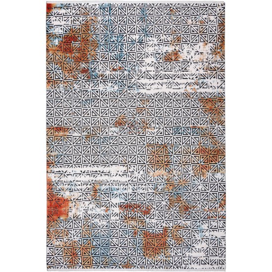 Modern machine carpet BIOKARPET Chagall 7568A - S. Anthracite White