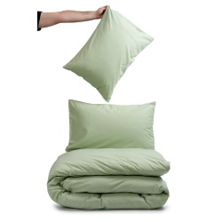 Set Duvet Cover Biokarpet HOME VIEW Lime Ecru Set Duvet Cover Biokarpet HOME VIEW Lime Ecru