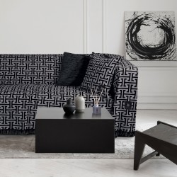 GREENWICH POLO CLUB SOFA THROW 180Χ250 3901 GRAY, BLACK GREENWICH POLO CLUB SOFA THROW 180Χ250 3901 GRAY, BLACK
