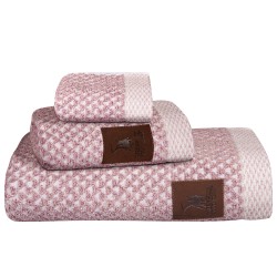 GREENWICH POLO CLUB TOWEL SET 3 PIECES 3048 OFF WHITE, PINK