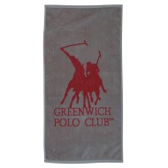 GREENWICH POLO CLUB GYM TOWEL 45X90 3036 GRAY, RED