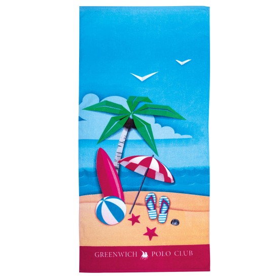 GREENWICH POLO CLUB BEACH TOWEL 70Χ140 3719