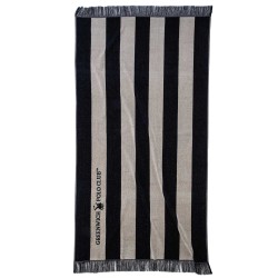 GREENWICH POLO CLUB BEACH TOWEL 90Χ170 3727 BLACK, BEIGE GREENWICH POLO CLUB BEACH TOWEL 90Χ170 3727 BLACK, BEIGE