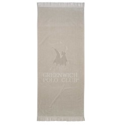GREENWICH POLO CLUB BEACH TOWEL 90Χ190 3734 LIGHT GREY