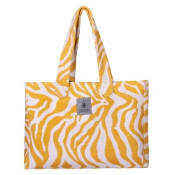 GREENWICH POLO CLUB BEACH BAG 50Χ38 3741 WHITE, OCHER