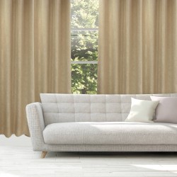 DAS HOME CURTAIN WITH HOOPS 140Χ270 2247 BEIGE DAS HOME CURTAIN WITH HOOPS 140Χ270 2247 BEIGE