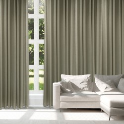 DAS HOME CURTAIN WITH RINGS 300Χ265 2222 KHAKI DAS HOME CURTAIN WITH RINGS 300Χ265 2222 KHAKI