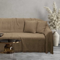 DAS HOME SOFA THROW 180Χ300 0233 BROWN DAS HOME SOFA THROW 180Χ300 0233 BROWN